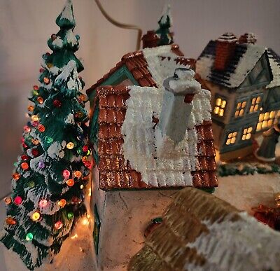 Vintage RARE Ceramic Bisque Scioto Christmas Carol Charles Dickens  Village