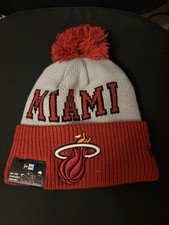 New Era NBA Miami Heat Bobble Hat One Size