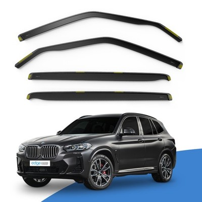 BMW X3 G01 2017-2024 5 Door SUV Wind Deflectors 4pc Edgevisors Tinted Rainguards