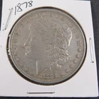 1878 Morgan Dollar – 8TF Variety – First Year of Issue – 90% Silver - RARE!