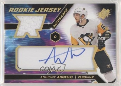 2020-21 SPx Rookie Jersey Gold Spectrum 35/49 Anthony Angello #AN Auto RC 0c3