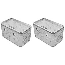 2 Count Wall Mounted Tissue Box Holder Paper Towel Wall-mounted Rectangular