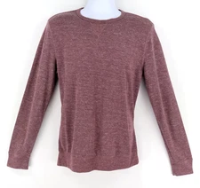 Sonoma Goods For Life Long Sleeve Shirt Mens Size M Maroon Heathered Soft