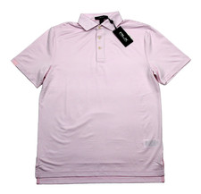 Camisa Polo RLX Ralph Lauren Para Hombres S Rosa Rayas Golf Concept 1 Jersey Elástico