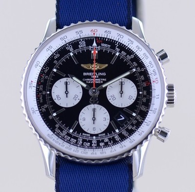 Breitling Uhr Navitimer 01 Chronograph 43 mm B01 Chronograph Stahl black Dial