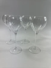 Wedgwood Knightsbridge Platinum Wine Glass Set of 4 8.25" tall