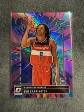 2024-25 Panini Donruss Optic My House Bub Carrington #8 Pink Prizm /25 (RC)