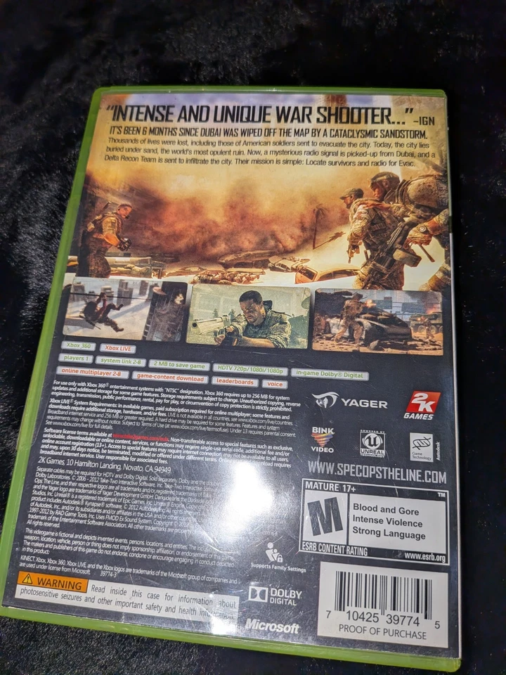 Refurbished Spec Ops The Line Xbox 360 Complete - Excellent Cond - Image 2 of 4