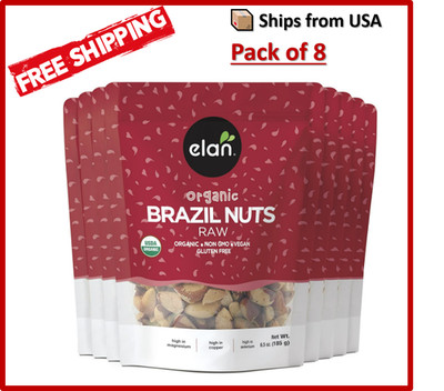 Organic Raw Brazil Nuts Whole No Shell Non-gmo Vegan Gluten-free Kosher 6.5oz US