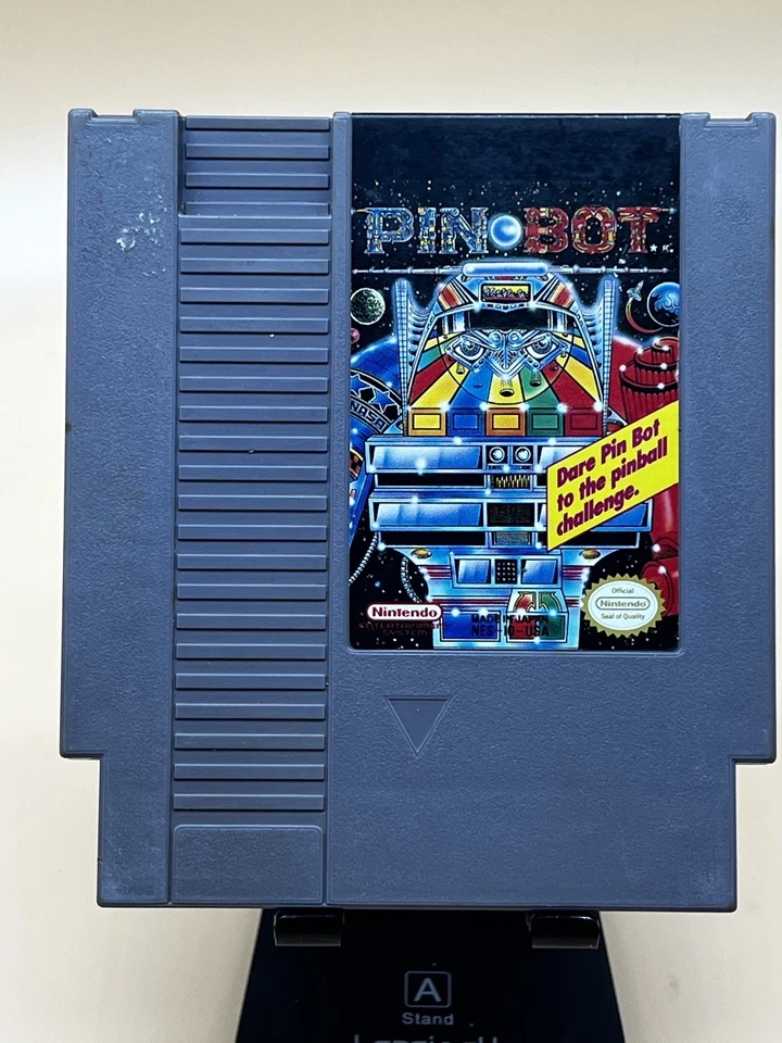 Pinbot Nintendo NES 1990 Video Game Cart And Sleeve - very good. - Image 3 of 4