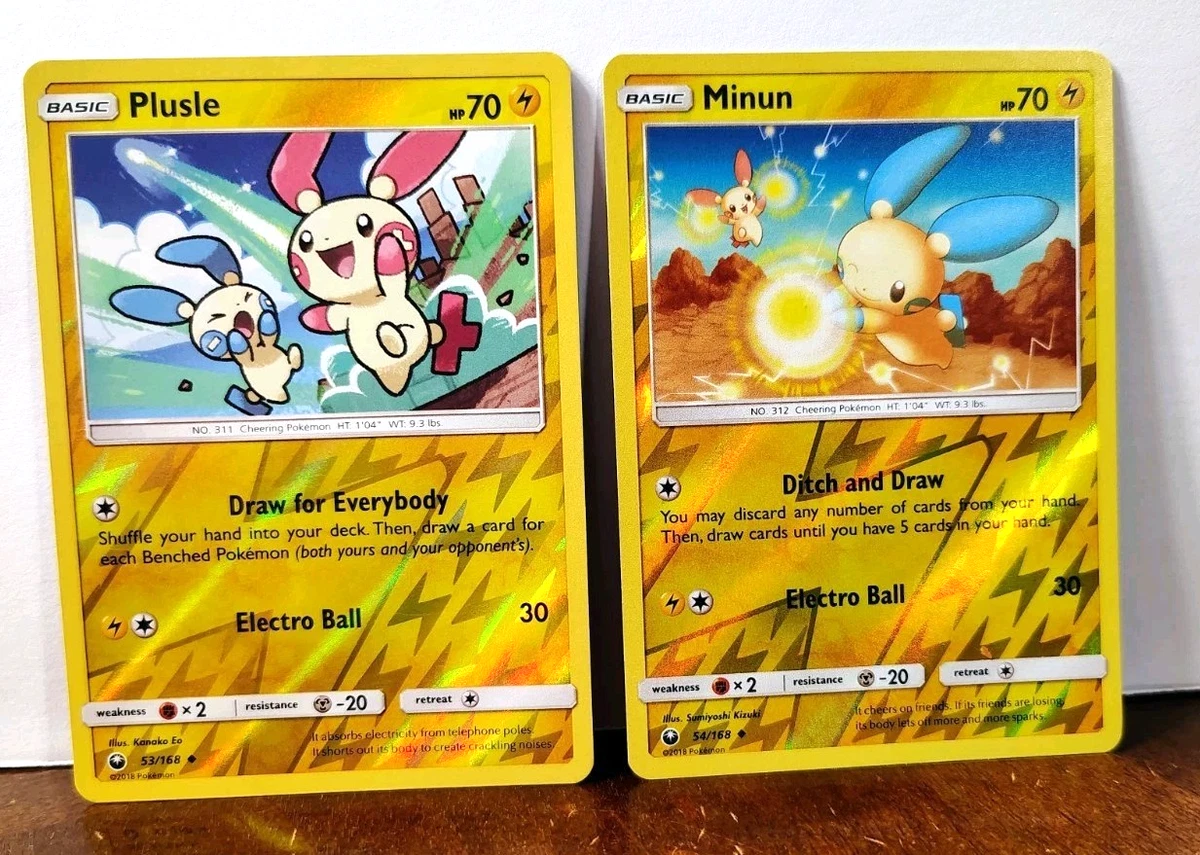 Plusle Minun In Pokémon Individual Trading Cards for sale | eBay