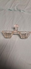 alte Saliere  Pressglas Salz Pfeffer Menage