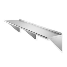 12" x 72" Stainless Steel Shelf, NSF Commercial Restaurant Kitchen Wall Shelves