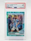LIONEL MESSI 2024-25 DONRUSS FIFA TEAL /199 #80 ARGENTINA PSA 9 A Q3403