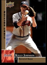 Kelly Johnson 2009 Upper Deck #19 Braves MLB READ FREE SHIPPING AutographDen