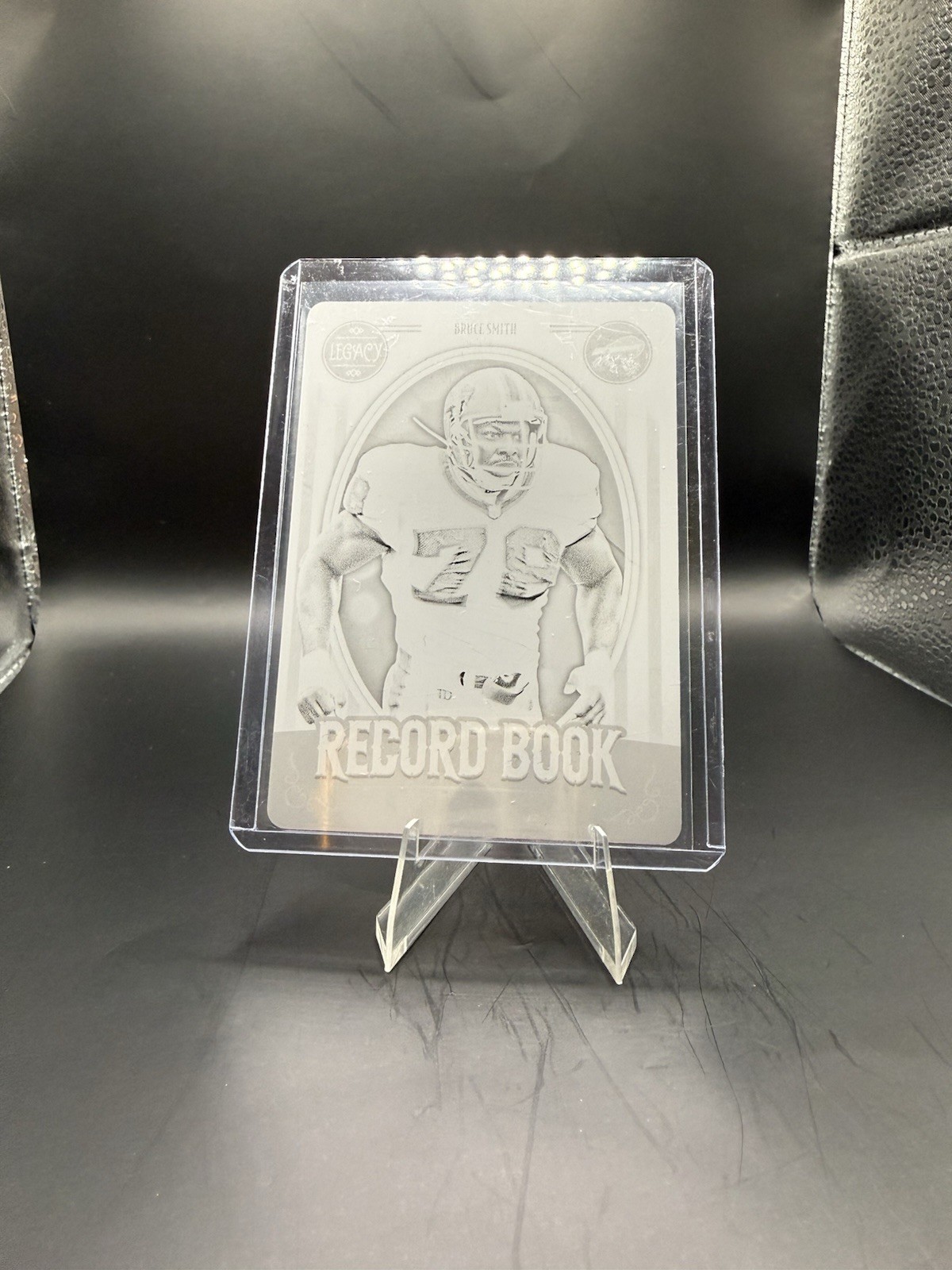 2019 Panini Legacy Record Book Bruce Smith #RB-BS Printing Plate Black /1