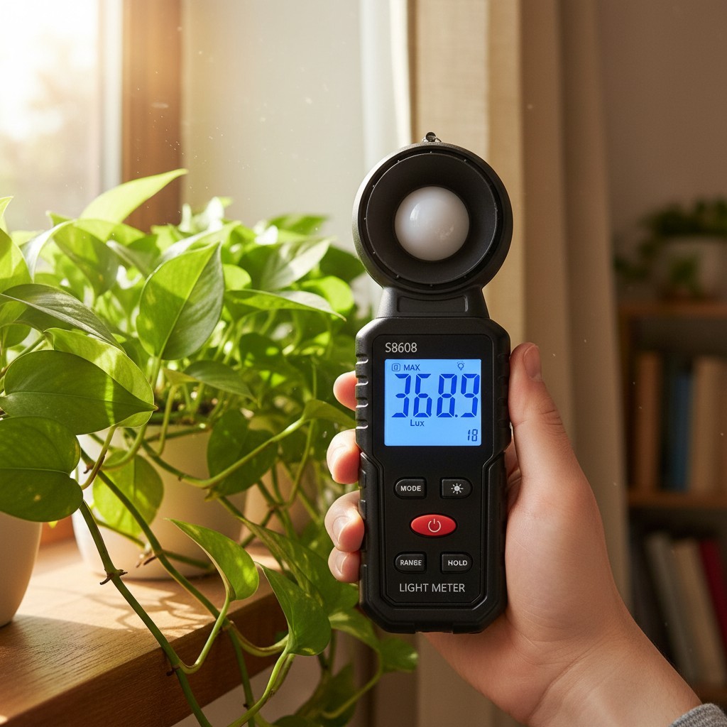 Digital Lux Meter Digital Light Meter - Handheld Lux Meter With Large LCD Display, 0.1 To 200,000 LUX Range For Indoor & Outdoor Use Digital Light Sensor - View #5