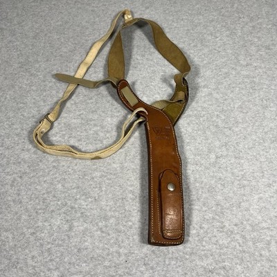 Vintage Safariland 100 LGE AUTO Monrovia Calif Shoulder Holster Leather Right