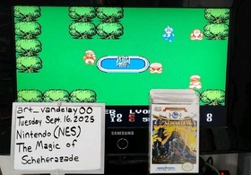 The Magic of Scheherazade - (NES, 1990) *VGC w/ Manual + Case Protector* READ!!!