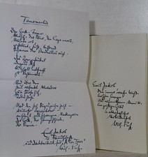 Mask and Metaphor - Dedication Copy with Enclosed Poem. Puff, Wilhelm