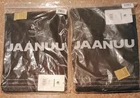 Jaanuu Women's Calix Fit & Flare Scrub Top & Rubi Scrub Pant Set Dk Brown L NWT