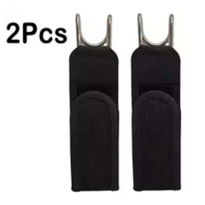 2PCS Metal Hook Elastic Belt Unisex Buckle,Less Invisible Waist Belt Closure