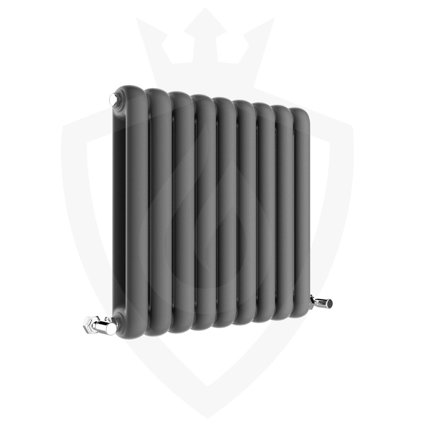 Column Radiator Anthracite Horizontal Modern 556mm x 600mm ""Imperial"" 2976 BTUs
