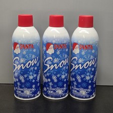 3-Pack Santa Snow Flocking Spray 9oz Cans Window Tree Craft Decor New Window Art