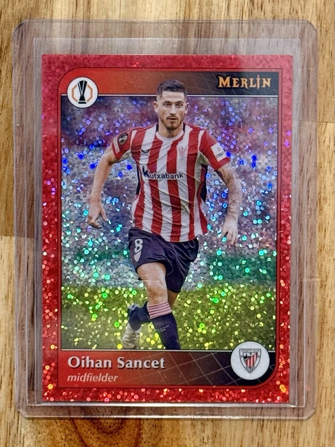 2024-25 Topps Merlin UCC Oihan Sancet /5 Red Colour Match Refractor Athletic