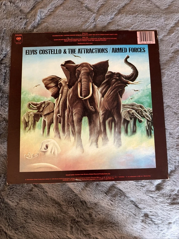 Elvis Costello ARMED FORCES 1979 Columbia JC 7509 LP Vinyl Columbia Records - Image 2 of 4