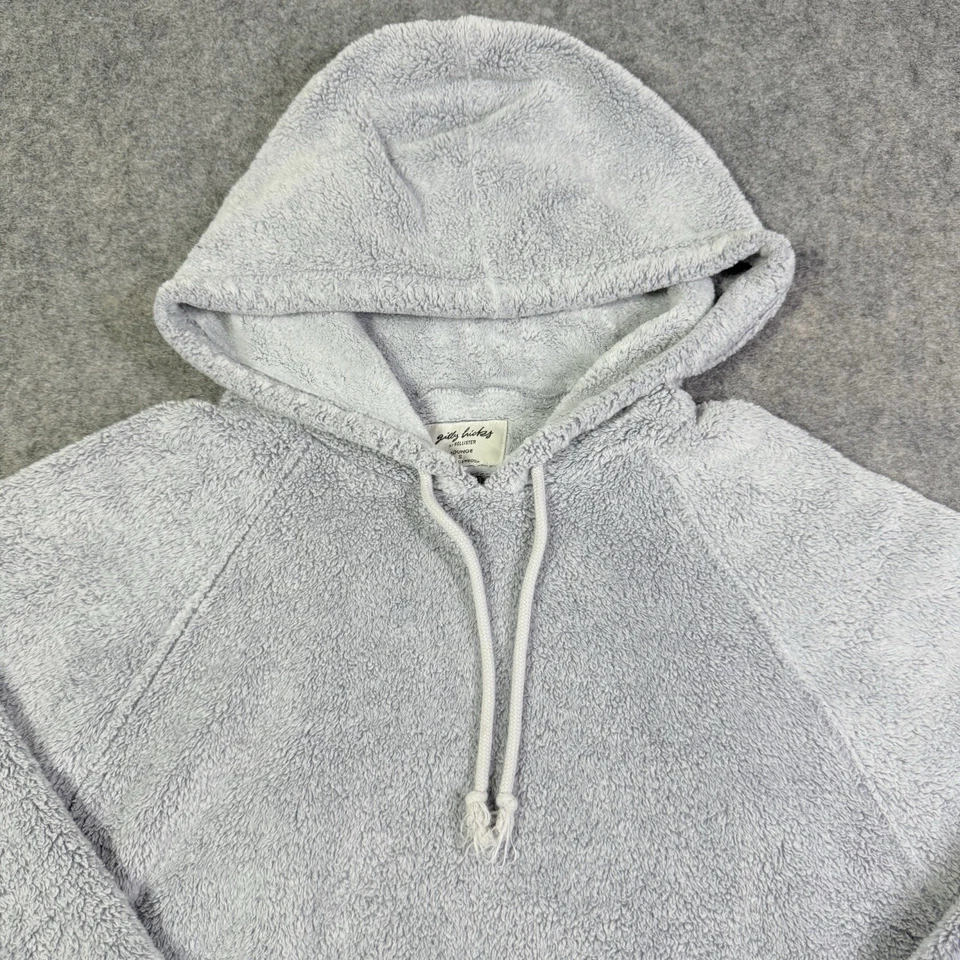 Sudadera con capucha Hollister Gilly Hicks manga larga salón para mujer talla pequeña azul claro Foto 4 de 4