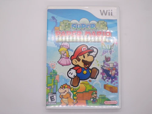 Super Paper Mario - Nintendo Wii - CIB - Tested and Working With Reg Card