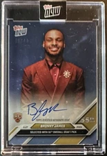 BRONNY JAMES 2024 Topps Now On Card Auto /49  (RC) Blue Parallel LA LAKERS