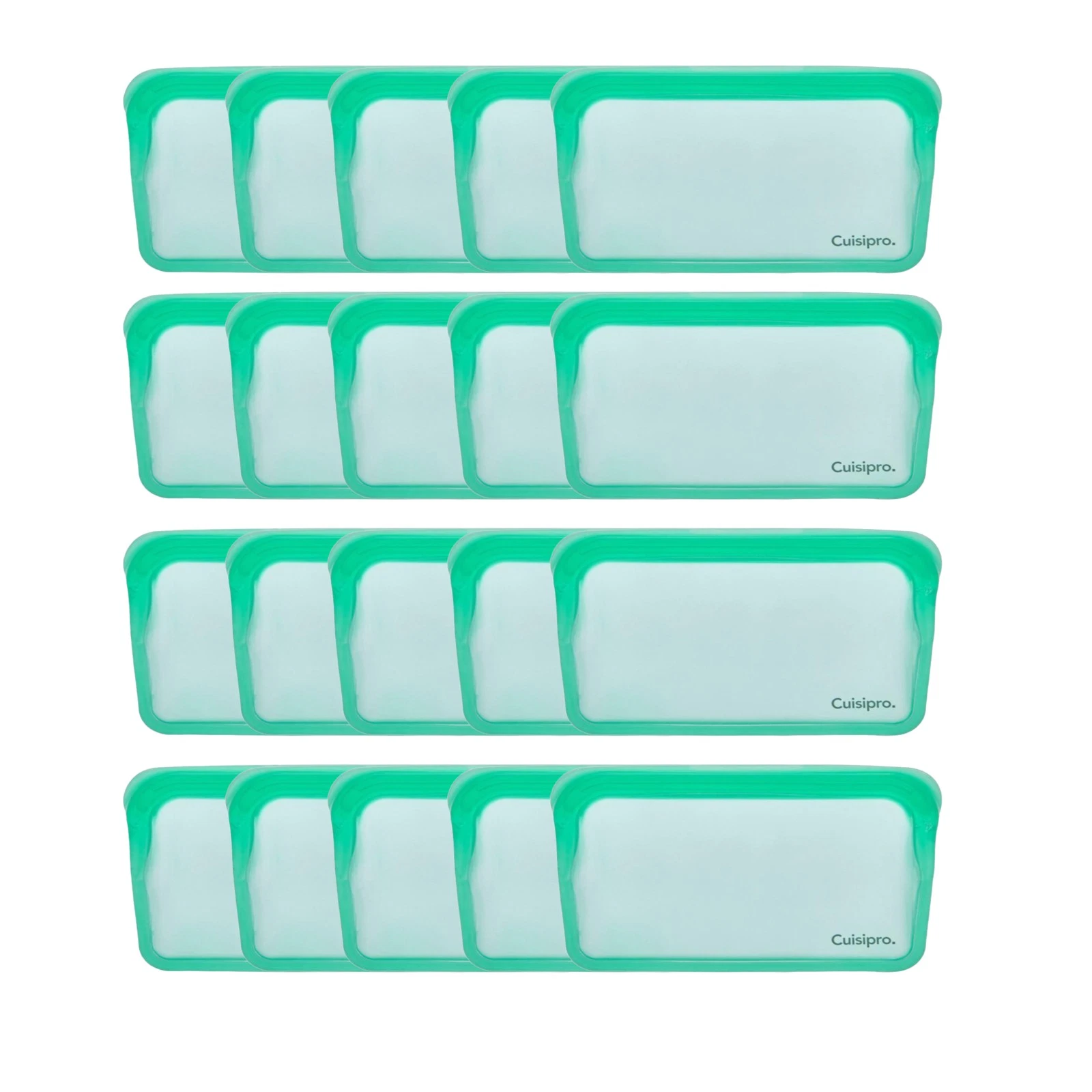 Cuisipro Green Silicone Pack-it Bag Pack of 20 Kitchen Storage
Opens in a new window or tab