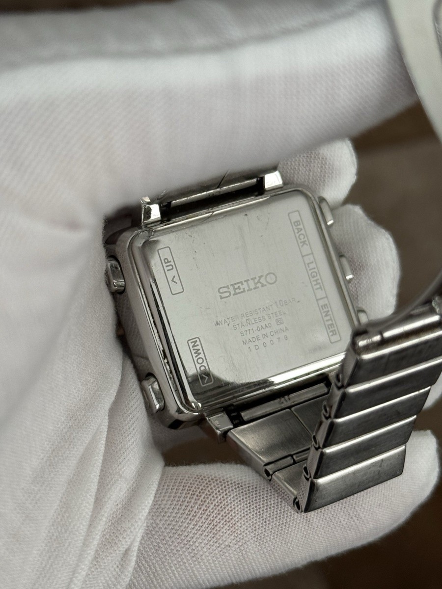 Rare Vintage Seiko Spirit S771-0AA0 Active Matrix EPD Solar