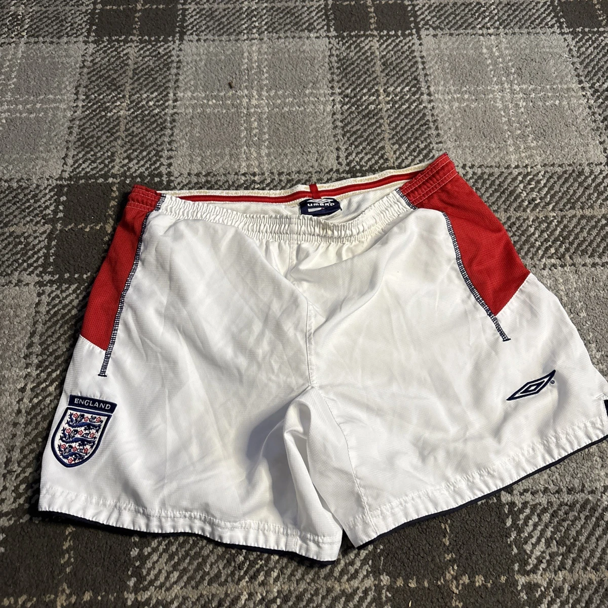 パンツ 00s UMBRO England Check Shorts Umbro English Memorabilia Football Shorts Only (National Teams