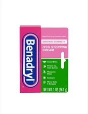 BENADRYL ITCH STOPPING CREAM 1oz Exp. 3/27