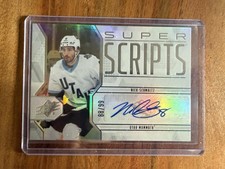 2025-26 Upper deck SPx Super Scripts Nick Schmaltz /99 Gold Auto