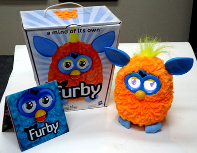 Hasbro 2012 Furby A Mind If Its Own MIB w/RARE Orange-Teal Trim-Tested & Works