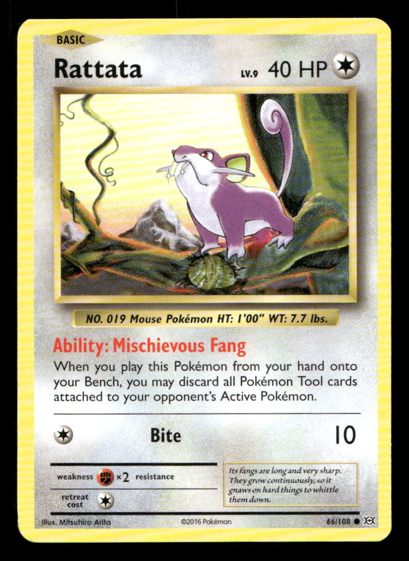 Rattata 66/108 Evolutions NM/M Pokemon