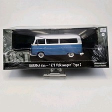 Greenlight Hollywood Lost 1971 Volkswagen Type 2 Van Dharma Van 1/43 Blue
