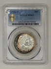 1908D Barber half dollar PCGS MS63 crescent toning