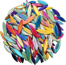 Ceramic Mosaic Tiles for Crafts, Assorted Leaf Petal Ceramic Tiles for Crafts, 1