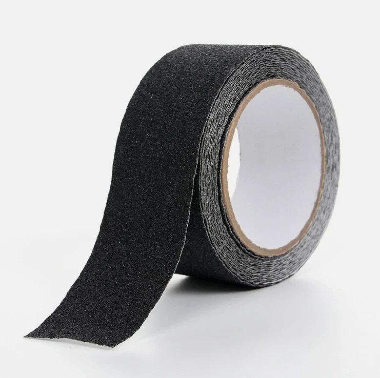 Anti Slip Non Skid High Traction Safety Grit Grip Tape Strips Self Adhesive Back image 1