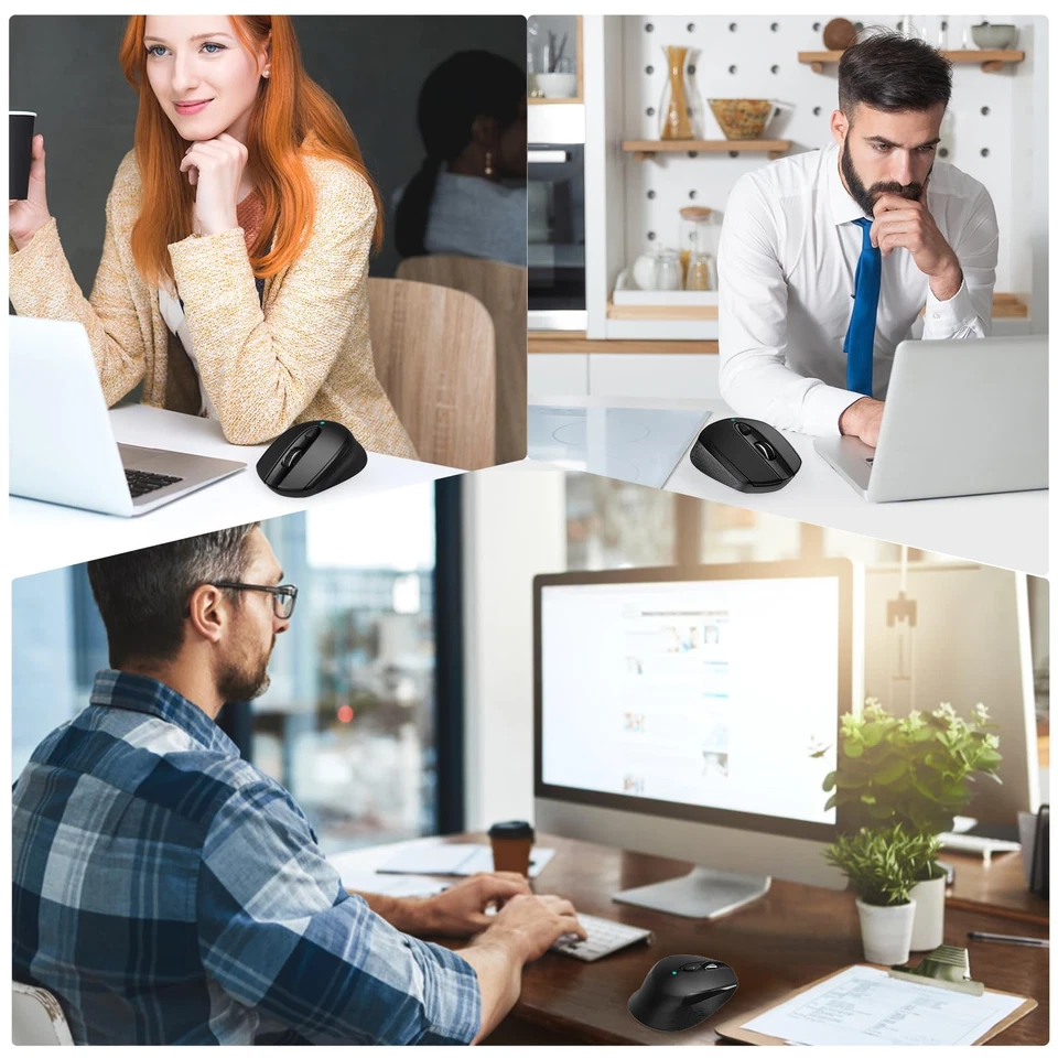 USB C Wireless Mouse, Type C Silent Mouse for Macbook Air/Pro, 2.4G Cordless - Image 2 of 4