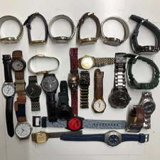 Approx 24 Assorted Mens Watches Untested Vintage New Parts Repair Good