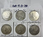 Morgan Peace Silver Dollar Lot of 6