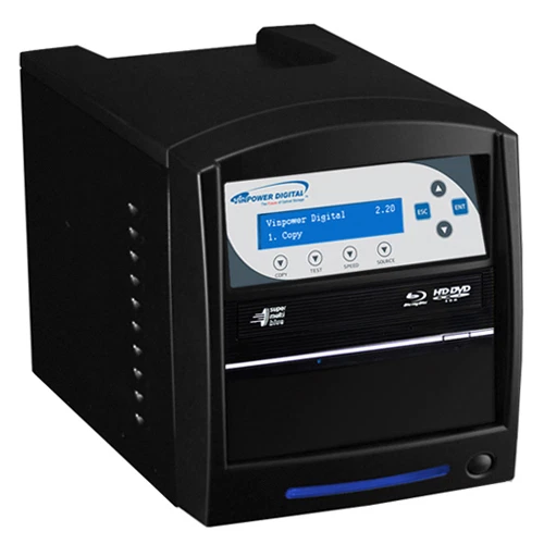 1-1 Blu-ray DVD CD Duplicator 500GB HDD Add BD Copy Protection SharkBluCP-S1T-BK