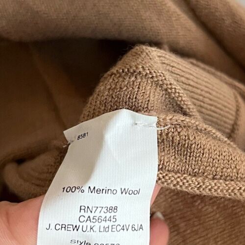 J.Crew 100 % Merino Wool Brown Pleated Mid-Length Skirt size Medium - Picture 7 of 7