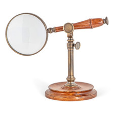 Magnifying Glass on Bronzed Stand